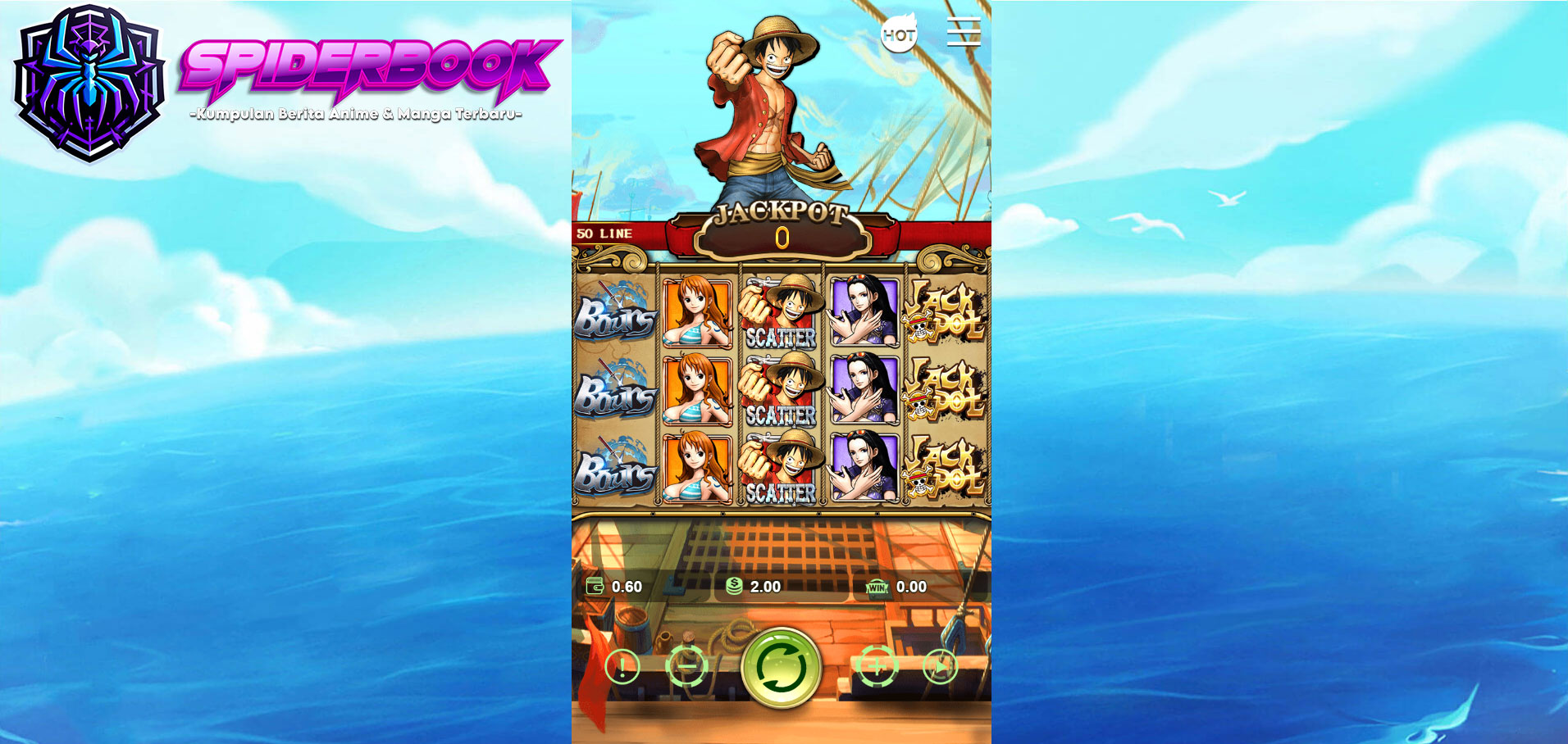 Slot Online ONE PIECE dari PT GAMES: Petualangan dengan Peluang Jackpot Besar!