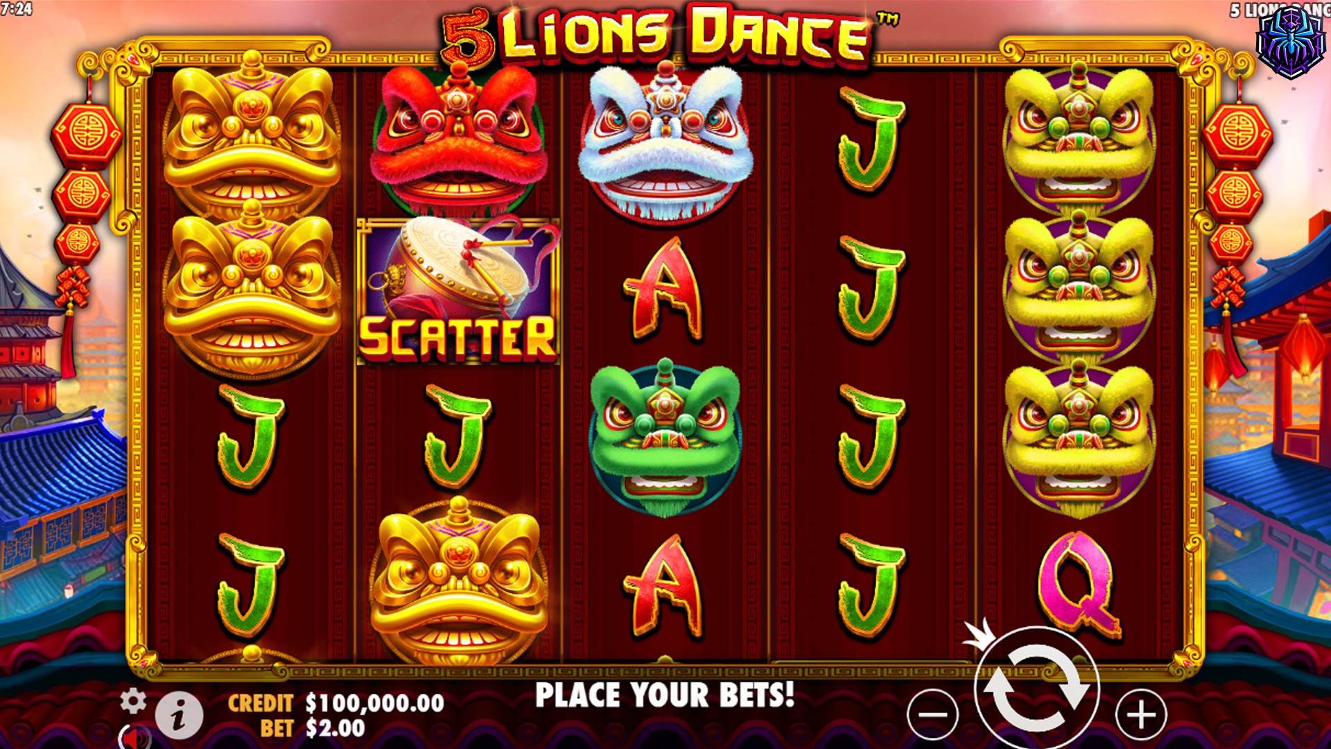 Slot 5 Lions Dance: Hadiah Emas Menari di Setiap Putaran